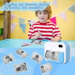Instant Camera for Kids Toys for 5-8 Year Old Boys, Kids Camera Instant Print Birthday Gifts for Boy Age 4 5 6 Selfie Camera with 180 Flip Screen by SudnXih-Blue