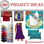 Barcelonetta | Poly Cotton Fabric | Broadcloth | 35% Cotton | 60″ Wide | Lining, Sewing, Air Feel Skirt Layer | Solid (Perry Blue, 2 Yard)