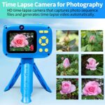 Kids Camera- 40MP Camera for Kids with 2.4 inch Large Screen, 1080P HD Digital Video Cameras for Toddler Children’s Birthday with 32GB SD Card, SD Card Reader Blue