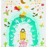 Blue Q Dish Towel, I Want a Burrito to Tuck Me Gently Into It’s Warm Beans…100% Cotton, Funny and Functional, Screen-Printed in Rich Vibrant Colors, 28″ h x 21″ w