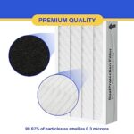 400 Series HEPA Particle Filter Replacement Compatible with Blueair 400 Series Air Purifier, Compatible with Classic Models 402, 403, 405, 410, 450E, 455EB, 480i, 2 Pack