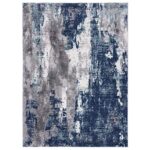 LUXE WEAVERS Euston Blue 5 x 7 Abstract Modern Area Rug