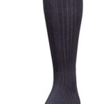 GOLDTOE Men’s Canterbury Over-The-Calf Dress Socks, 3-Pairs, Navy, Large