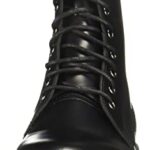 Dr. Martens mens Jadon-w combat boots, Black Polished Smooth, 7 Women 6 Men US