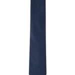 Calvin Klein Men’s Silver Spun Solid Tie, Navy, Regular