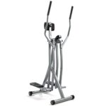 Sunny Health & Fitness SF-E902 Air Walk Trainer Elliptical Machine Glider w/LCD Monitor, 220 LB Max Weight and 30 Inch Stride