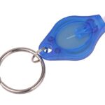 RaySoar (Pack of 6) Mini Blue LED Keychain Flashlight, Blue Light Keychain Flashlight, Blue Keychain Flashlight, Blue Keychain Light – Blue Light with Blue Shell