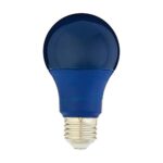Amazon Basics 60 Watt Equivalent, Non-Dimmable, A19 LED Light Bulb , Blue, 2-Pack