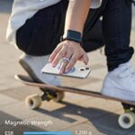 ESR Magnetic Phone Ring Holder (HaloLock), Compatible with MagSafe Ring Holder, Magnetic Phone Grip with Adjustable Stand, Compatible with MagSafe Phone Grip, for iPhone 15/14/13/12, Sierra Blue