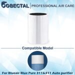 Cobectal 311 Blue Pure Filter Replacement for Blue-Air 311 Air Purifier (Double Layer Filter) 2 Pack