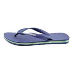 Havaianas Brazil Flip Flops – Men’s Thong Sandals with Matte Strap – Marine Blue, 9-10