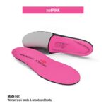 Superfeet hotPINK Women’s Insoles for Ski Snowboard and Snow Sports for Foot Warmth Comfort and Performance, Womens, Pink, Large/E: 10.5-12 US US Womens