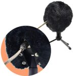 Blue Snowball Furry Windscreen Cover Muff – Professional Snowball ICE Mic Foam Wind Cover Windshield Pop Filter for Recordings, Broadcasting, Singing by Sunmon ?Black?