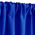 Hiasan Neon Blue Screen Backdrop Curtains for Parties, Polyester Photography Backdrop Drapes for Family Gatherings, Wedding Decorations, 5ftx10ft, Set of 2 Panels