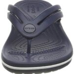 Crocs Unisex Crocband Flip Flops, Navy, 11 Men/13 Women