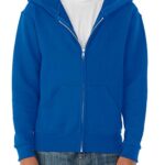 Jerzees boys Fleece Sweatshirts, Hoodies & Sweatpants Hooded Sweatshirt, Full Zip – Royal Blue, Medium US