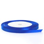 Solid Color Blue Satin Ribbon 1/4 inch X 25 Yard, Ribbons Perfect for Crafts, Hair Bows, Gift Wrapping, Wedding Party Decoration and More