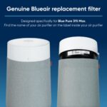 BLUEAIR Blue Pure 311i Max Genuine Replacement Filter, Blue Pure F3MAX, fits Blue Pure 311i Max Air Purifier