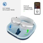 Smart Case for New Apple AirPods Max Supports Sleep Mode, Hard Organizer Portable Carry Travel Cover Storage Bag (Blue)
