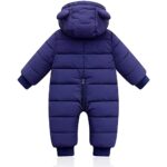 XMWEALTHY Baby Clothes Newborn Boy Girl Snowsuit Winter Coats Infant Jumpsuit Bodysuits Registry for Baby Essentials Stuff Shower Gift Dark Blue 18-24 Months