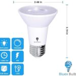 4 Pack BlueX LED PAR20 Flood Blue Light Bulb – 8W (65Watt Equivalent) – Dimmable – E26 Base Blue LED Lights, Party Decoration, Porch, Home Lighting, Holiday Lighting, Blue Flood Light Bulb