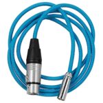 KONDOR BLUE XLR Cable for High Fidelity Set and Studio Audio Recording and Playback