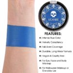 UCANBE Blue Face Body Paint Makeup Foundation, Professional Non-Toxic Greasepaint Palette for Kids & Adults Party, Cream Facepaints for Halloween Cosplay Theater Costume Stage SFX Dress-Up Makeup