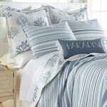 Levtex Home – Truro Quilt Set – King/Cal King Quilt + Two King Pillow Shams – Stripe in Shades of Blue – Quilt Size (106x92in.) and Pillow Sham Size (36x20in.) – Reversible – Cotton