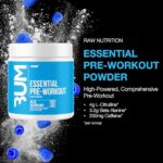 RAW Nutrition – Essential Pre – Chris Bumstead Pre Workout Formula, Sports Nutrition Pre-Workout Powders | Men & Womens Drink, Energy Powder for Working Out (Blue Raspberry)