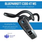 BlueParrott C300-XT MS Noise Cancelling Bluetooth Headset – Hands-Free Wireless Headset Programmed with Access to Microsoft Teams Walkie Talkie, Long Wireless Range with Superior Sound, IP65-Rated