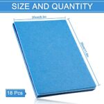 Whaline 18Pcs Felt Fabric Sheets Assorted Blue Craft Felt Pack for DIY Craft Sewing Patchwork Art Projects, 3 Colors, 7.9 x 11.8 Inch