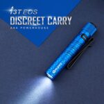 OLIGHT I3T EOS 180 Lumens Dual-Output Slim EDC Flashlight for Camping and Hiking, Tail Switch Flashlight with AAA Battery