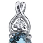 London Blue Topaz Earrings Sterling Silver 3.00 Carats Classic Style