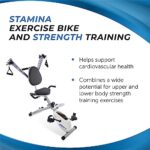 Stamina Exercise Bike and Strength System – Foldable Exercise Bike with Smart Workout App – Stationary Bike for Home Workout – Up to 250 lbs Weight Capacity