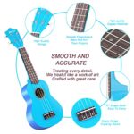 Everjoys Soprano Ukulele Beginner Pack-21 Inch w/Free Online Lesson Gig Bag How to Play Songbook Digital Tuner Pick Polishing Cloth All in One Kit