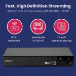 Sony BDP-BX370 / BDP-S3700 Blu-Ray Disc Player with Built-in Wi-Fi + Remote Control + NeeGo High-Speed HDMI Cable W/Ethernet NeeGo Lens Cleaner