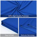 Blue Backgrounds for Photography, 6 x 9 ft Polyester Chromakey Backdrop Cloth, Collapsible Solid Color Background for Photo Shooting, Streaming Live, Video Studio