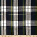 Kaufman House of Wales Lawn Plaid Blue, Fabric by the Yard