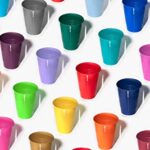 Exquisite 50 Count – Light Blue 12 Oz Plastic Cups Disposable Party Cups – Light Blue Plastic Tumblers For All Occasions With 50 Light Blue Disposable Plastic Cups Per Pack