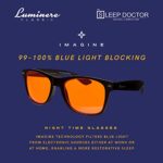 Luminere Blue Light Blocking Glasses Premium Blue Blocker Blueblockers (Classic Black Single Pair)