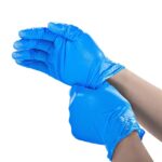 Basic Medical Synmax Vinyl Exam Gloves – Latex-Free & Powder-Free – Medium, BMPF-3002(Case of 1,000) Blue