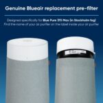 BLUEAIR Genuine Pre-Filter Blue Pure 311i Max Air Purifier, Washable Fabric, Moss Green
