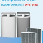 BBT BAMBOOST Air Purifier Filter Replacement Fit for Blueair DustMagnet 5400 Series, 5410i, 5440i, 2-in-1 HEPA Filter Set, Dustmagnet 5400 Combofilter, 2 Pack