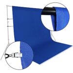 CIPAZEE Royal Blue Backdrop Background – 8x10FT Backdrop Photography Background Screen for Video Recording Photoshoot Picture Photography