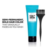 L’Oreal Paris Colorista Semi-Permanent Hair Color for Light Blonde or Bleached Hair, Turquoise
