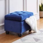 FIRST HILL FHW WFO016BLUE Ottomans, BLUE