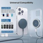 Bohuma Magnetic Wireless Charger for iPhone: Mag Charger Fast Blue Charging Pad 2 Pack Compatible with iPhone 15 14 13 12 Pro Max Plus & Airpods 2 3 Pro (No Adapter)