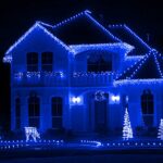 XTF2015 105ft 300 LED Christmas String Lights, End-to-End Plug 8 Modes Christmas Lights – UL Certified – Outdoor Indoor Fairy Lights Christmas Tree, Patio, Garden, Party, Wedding, Holiday (Blue)