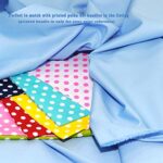 Pre-Cut Quilting Cotton Fabric Ciel Blue Color Craft Cloth DIY for Sewing Crafting 61″ by 1 Yard Rose Flavor