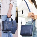Dasein Women’s Soft Vegan Leather Tote Bag Large Handbags Purses Work Shoulder Bag Satchel For Ladies
